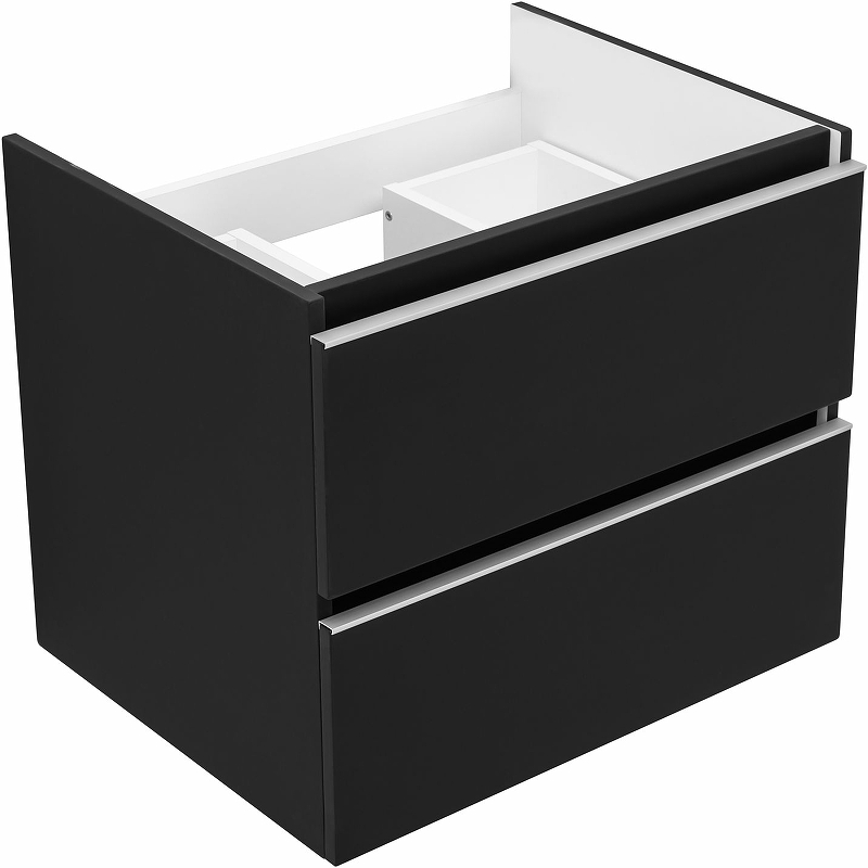Тумба под раковину Aquanet Вега 329595 60 см (черный) подвесная