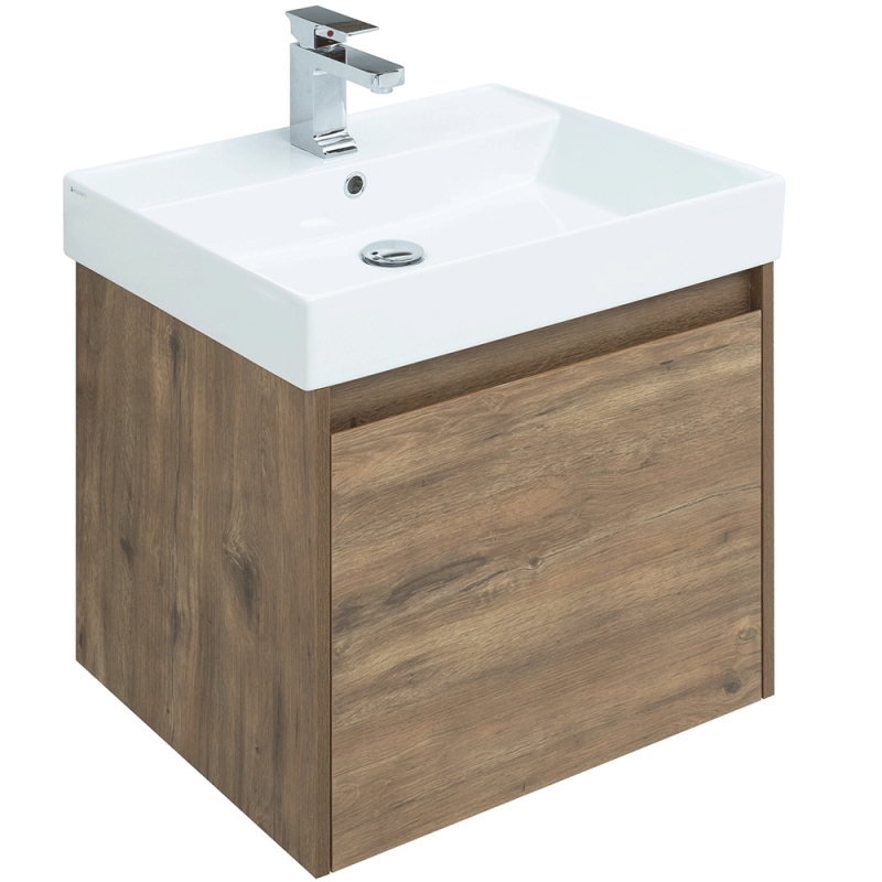 Тумба под раковину Aquanet Nova Lite 60 см (дуб рустикальный) 1 ящик подвесная