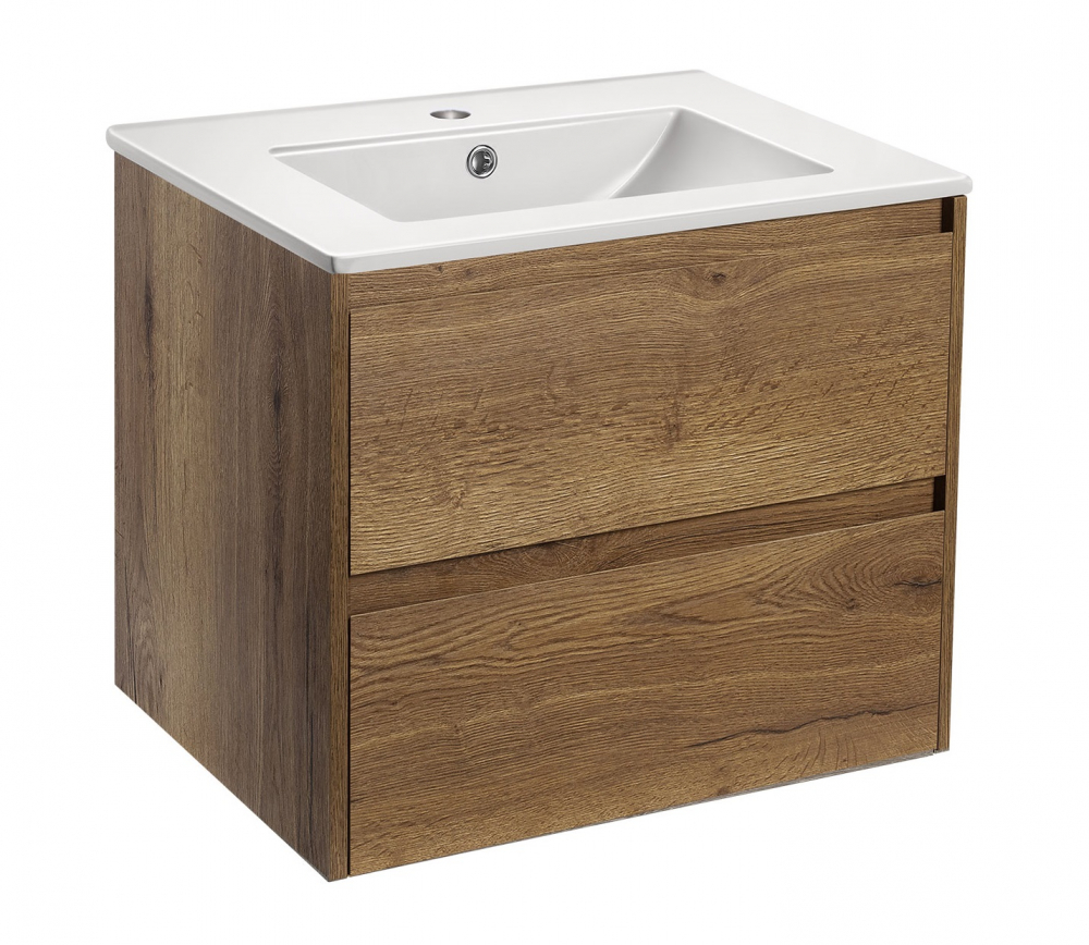 Тумба под раковину Vincea Gio VMC-2G600TO 60 cм (T.Oak) подвесная