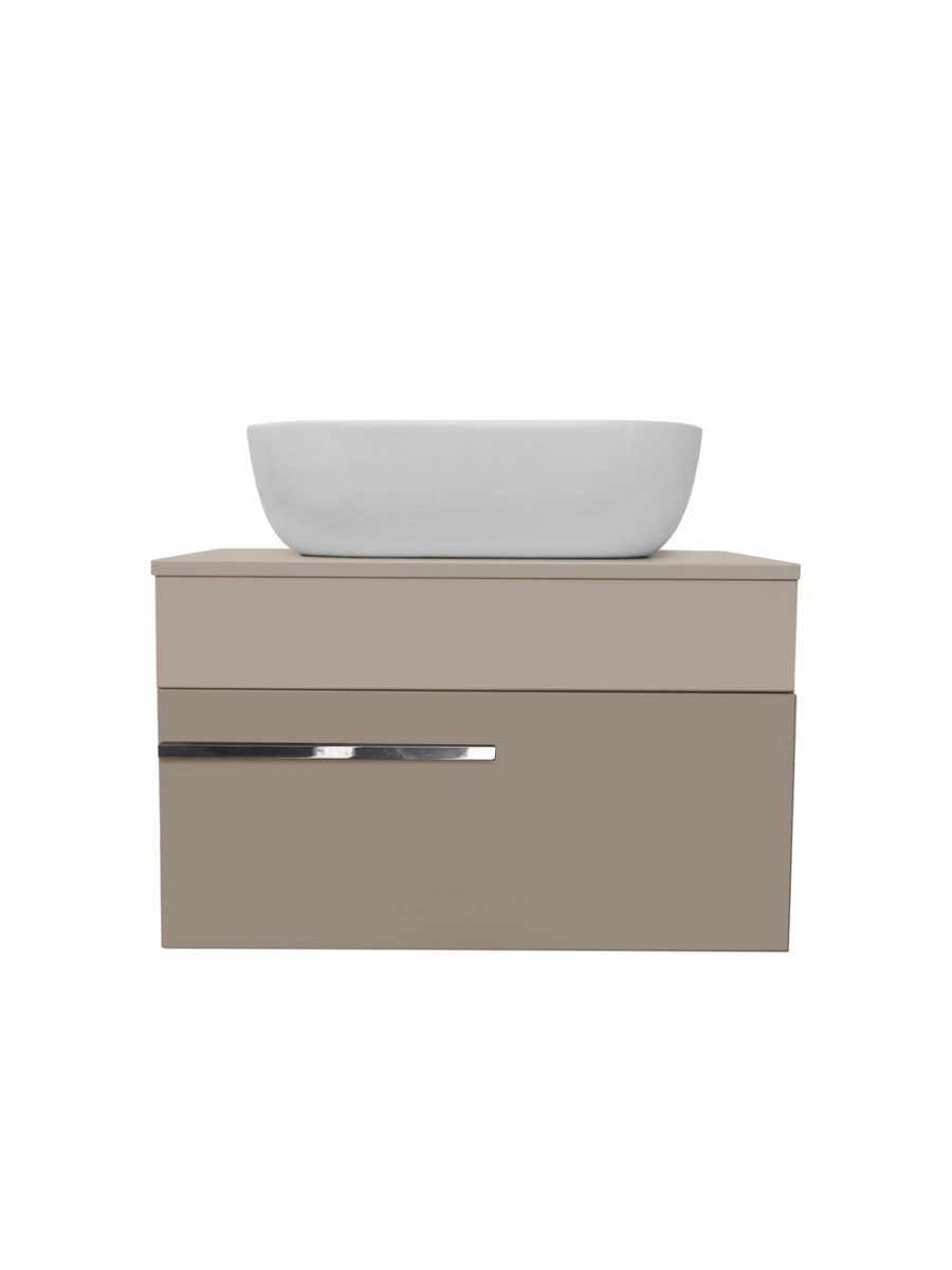 Тумба под раковину Runo Вудлайн 00-00004899 65 см (розовый/бежевый) подвесная