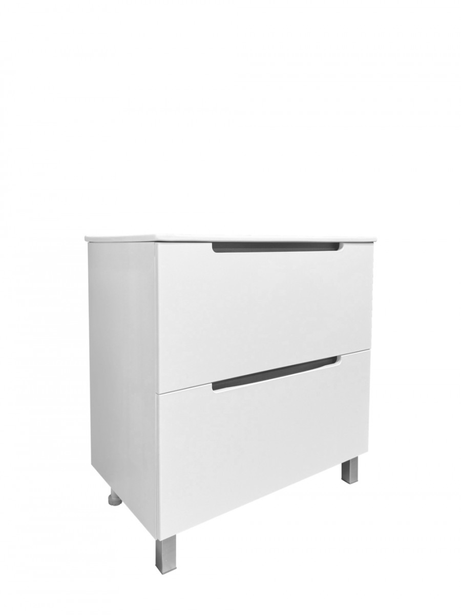 Тумба под раковину Runo Lina 00-00004641 60 см (белый) напольная