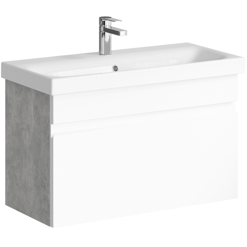 Тумба под раковину Aqwella Smart SRT0108BS 80 см (бетон светлый) подвесная