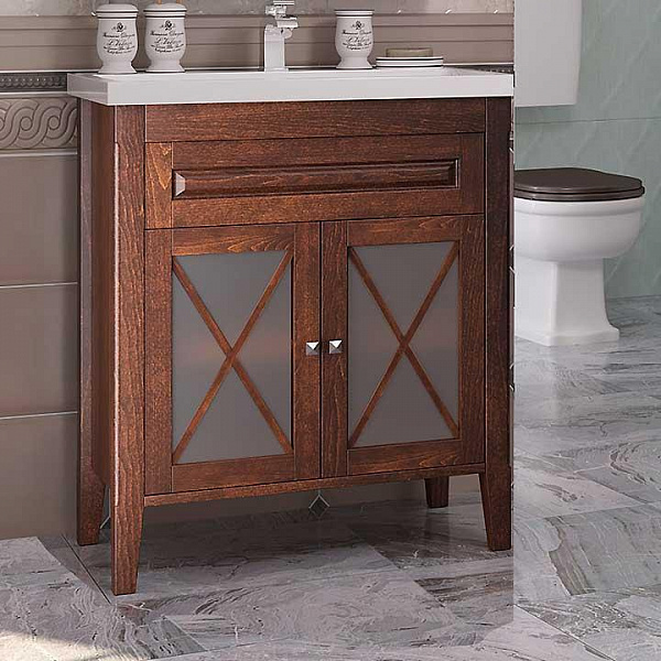 Тумба под раковину Opadiris Палермо 00-00002354 80 см (светлый орех) напольная