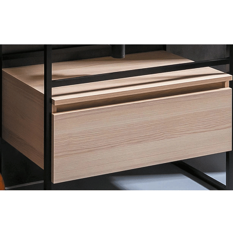 Тумба под раковину ArmadiArt Loft 80 894-080-L 80 см (светлое дерево) подвесная