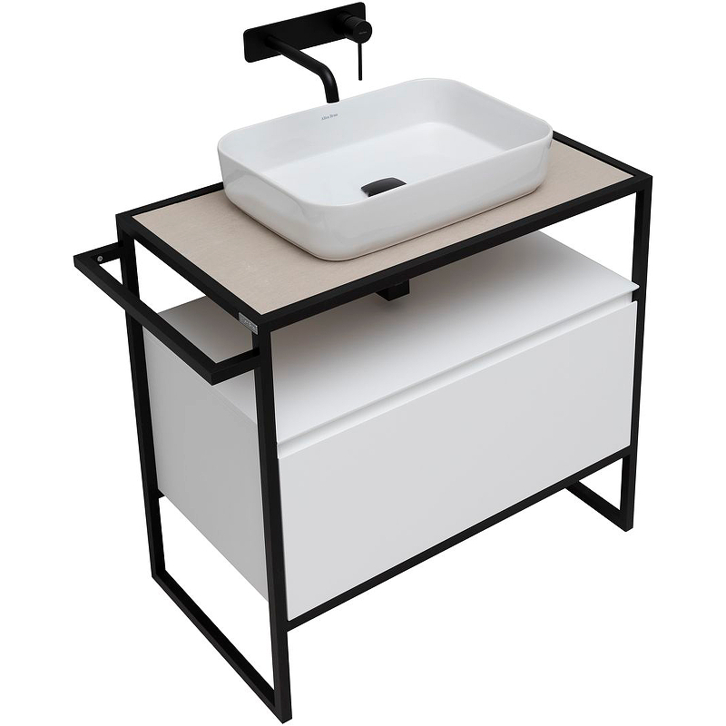 Тумба под раковину Allen Brau Priority 1.31002.WM 80 см (белый матовый) напольная