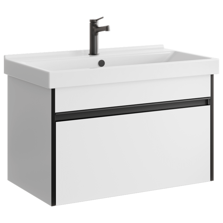 Тумба под раковину Aqwella Urban URB0108W 80 см (белый) подвесная