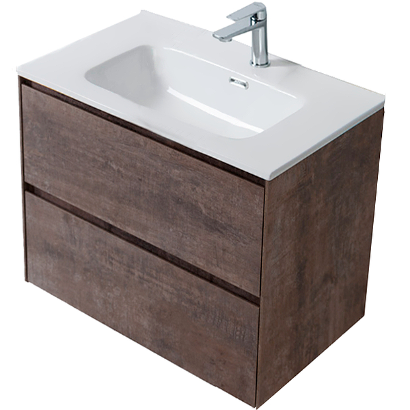 Тумба под раковину BelBagno PIETRA-800-2C-SO-PT 80 см (коричневый) подвесная