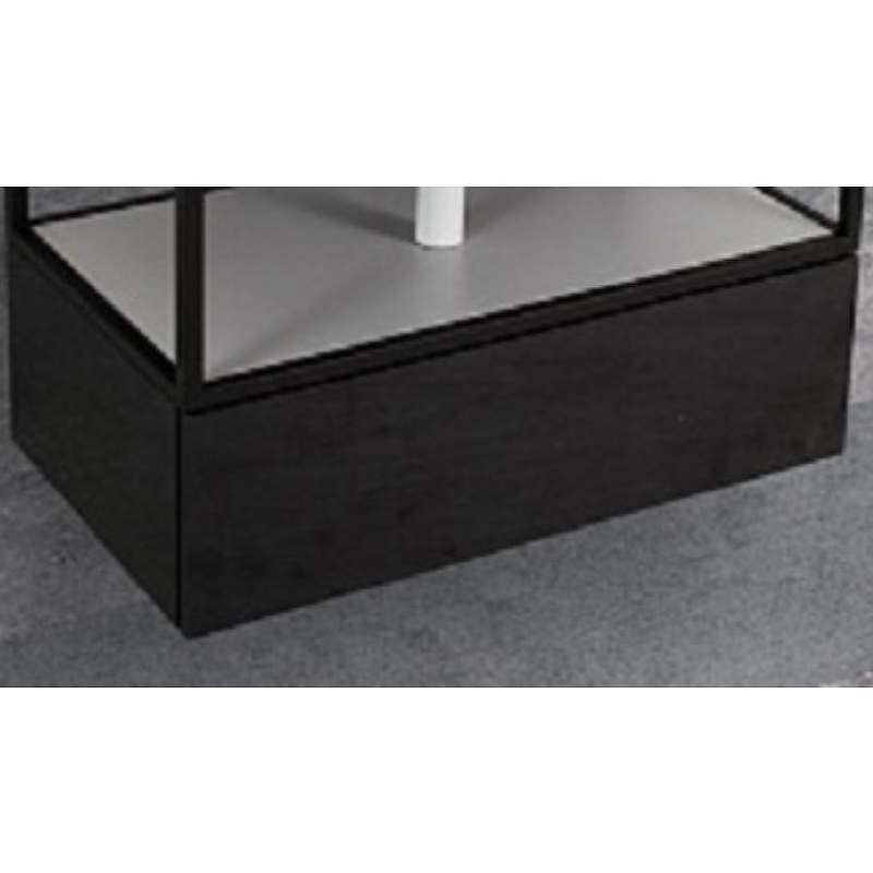 Тумба Cezares Cadro CADRO-80-1C-SO-NR-BLUM 80 см (чёрный матовый) подвесная