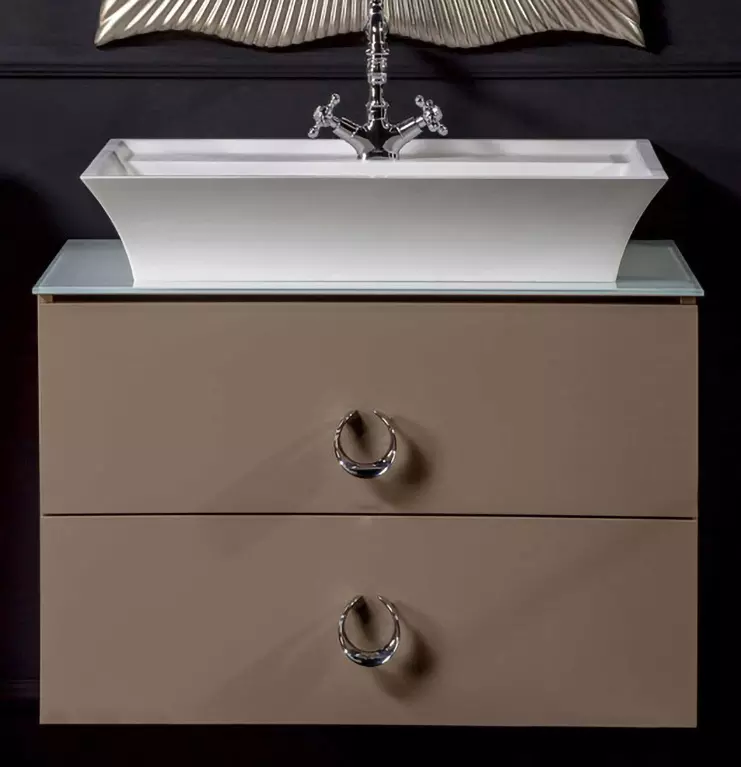 Тумба под раковину ArmadiArt NeoArt 831-080-CP 80 см (капучино) подвесная