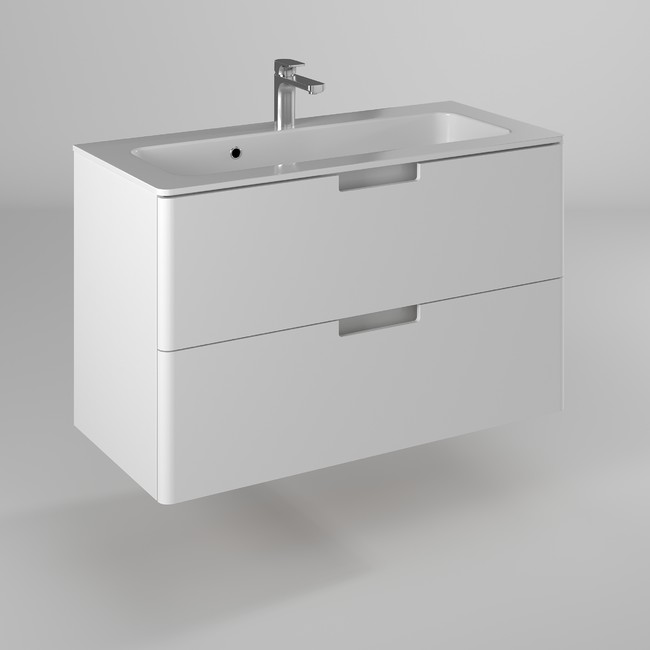 Тумба под раковину Briz Prato 240 03-18100-16 00 БЕЛ 100 см (белый) подвесная