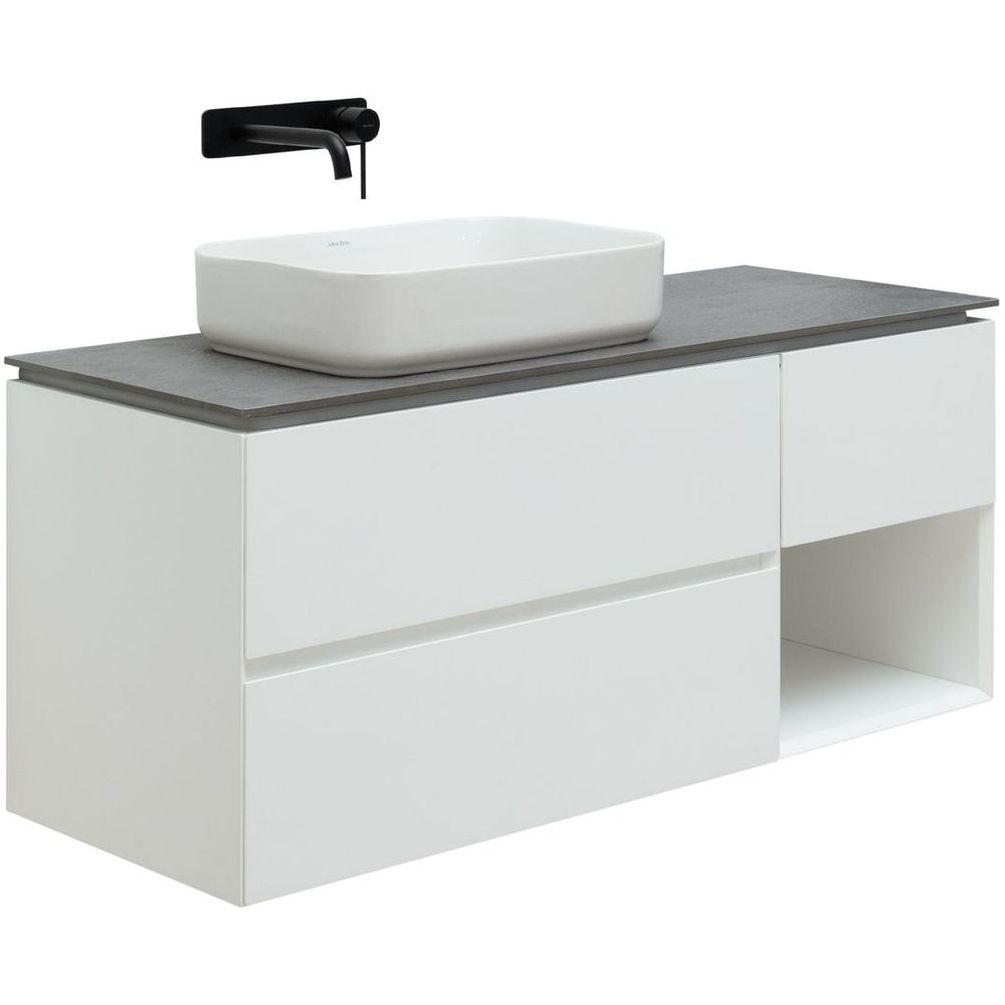 Тумба под раковину Allen Brau Infinity 1.21005.WM 120 см (белый матовый) подвесная L