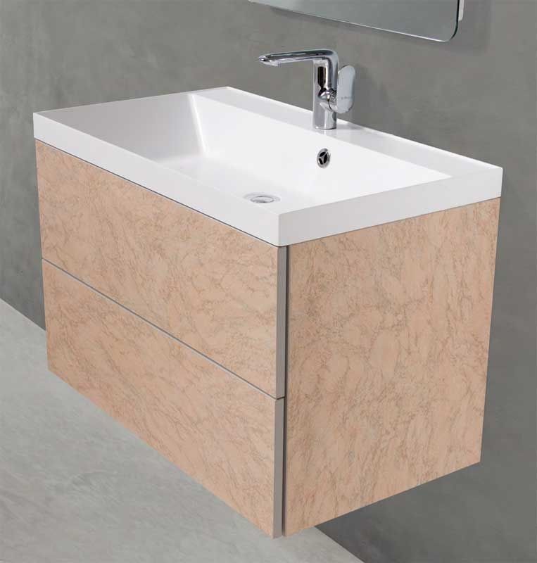Тумба под раковину BelBagno REGINA-1000-2C-SO-MR-BLUM 100 см (розовый мрамор) подвесная