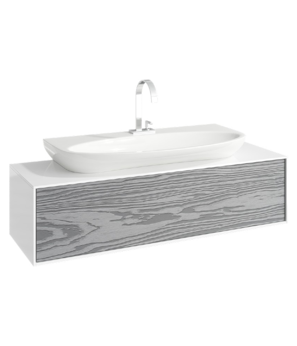Тумба под раковину Aqwella Genesis GEN0112MG 120 см (серый) подвесная