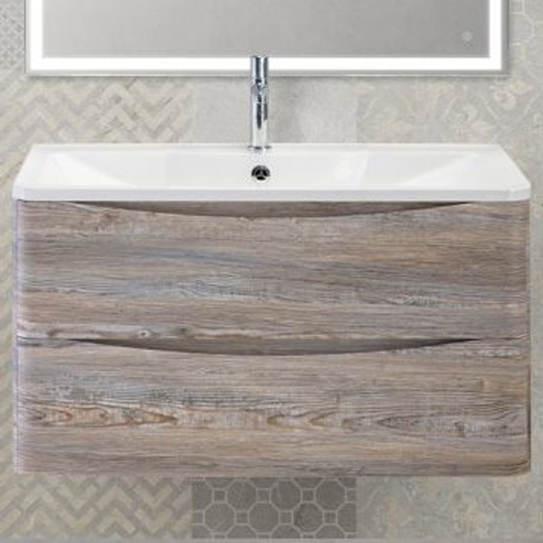 Тумба под раковину Belbagno ACQUA-1000-2C-SO-PS 100 см (серый) подвесная