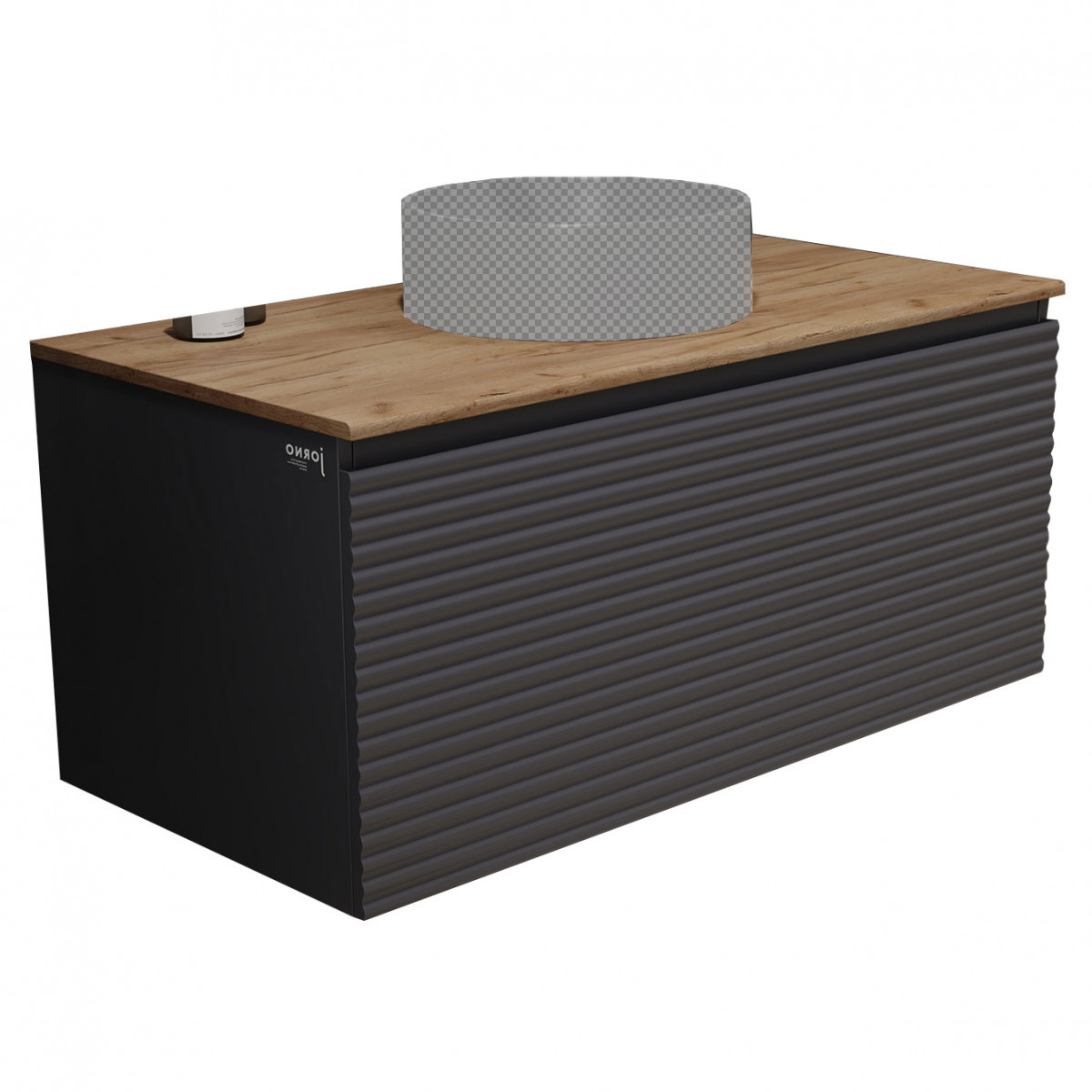 Тумба под раковину Jorno Cossety Coss.01.100/P/A-DZ/JR 100 см (антрацит) подвесная