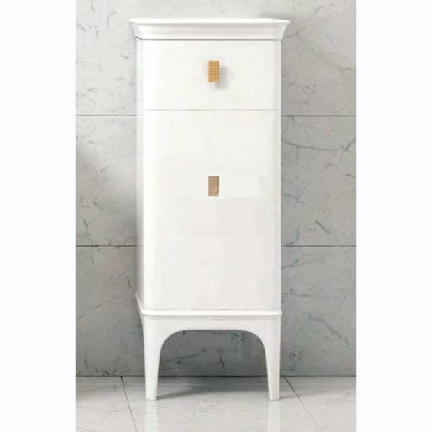 Шкаф BelBagno PRADO-1100-AC-PC-BL 45 см (белый) напольный