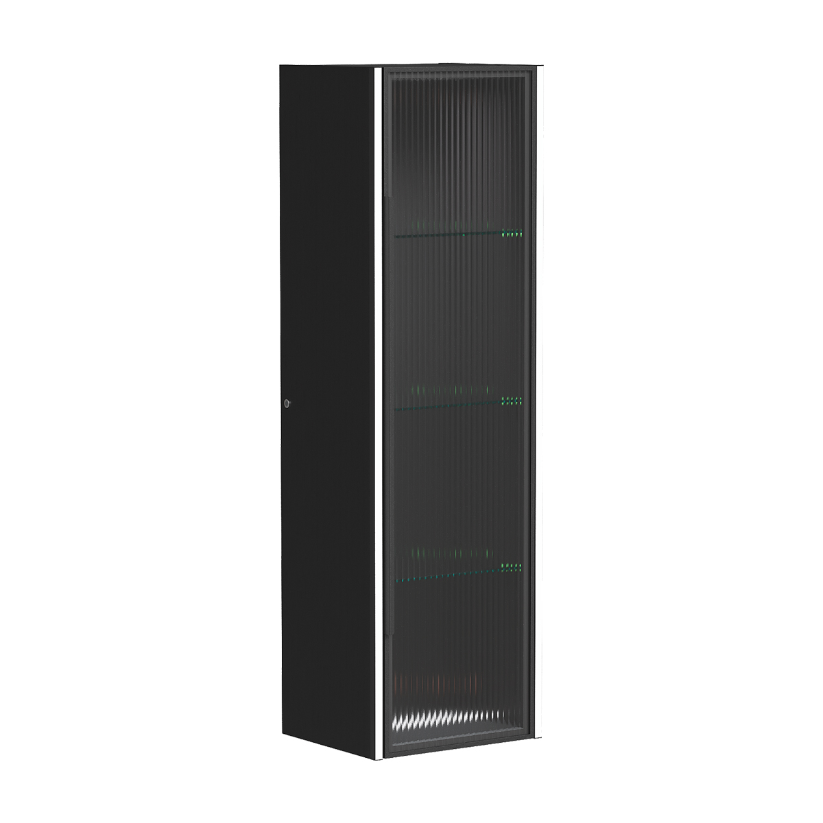 Пенал AQUAme S5 Murano AQM90051MB 36 см (дуб черный/стекло рифленое) подвесной