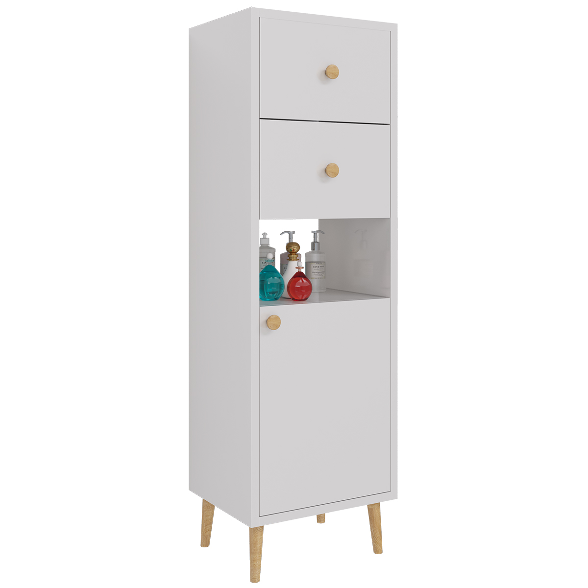 Шкаф Dreja Luno 99.2005 35 см (белый) напольный R