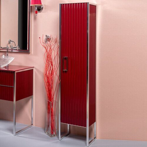 Пенал ArmadiArt Monaco 868-RCR 35 см (бордо/хром)