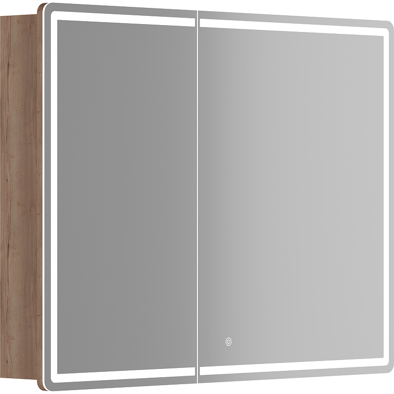 Зеркальный шкаф Sancos Mirror MI100EG 990*740 мм (LED) дуб галифакс