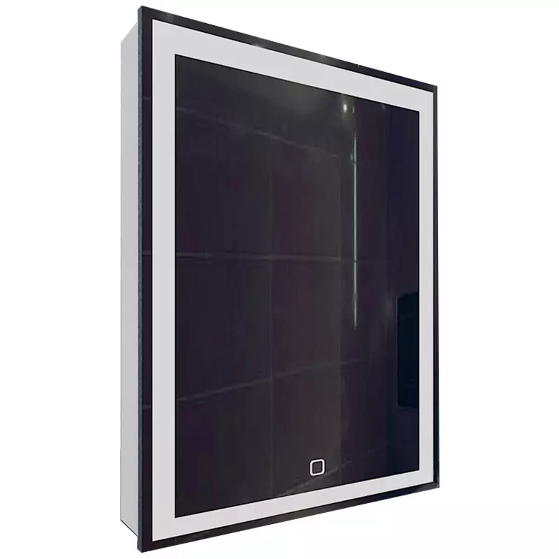 Зеркальный шкаф Azario Minio 1П  CS00075841 600*800 мм (LED) белый R
