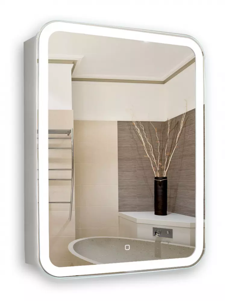 Зеркальный шкаф Azario Фиджи 50 LED-00002362 508*759 мм (LED) белый R