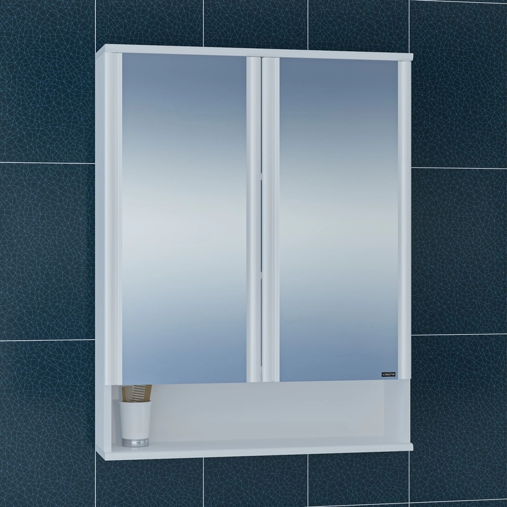 Зеркальный шкаф СанТа Вегас 700*900 мм (белый)