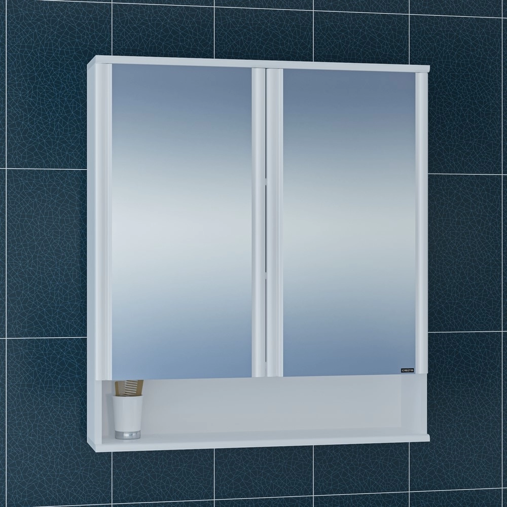 Зеркальный шкаф СанТа Вегас 800*900 мм (белый)