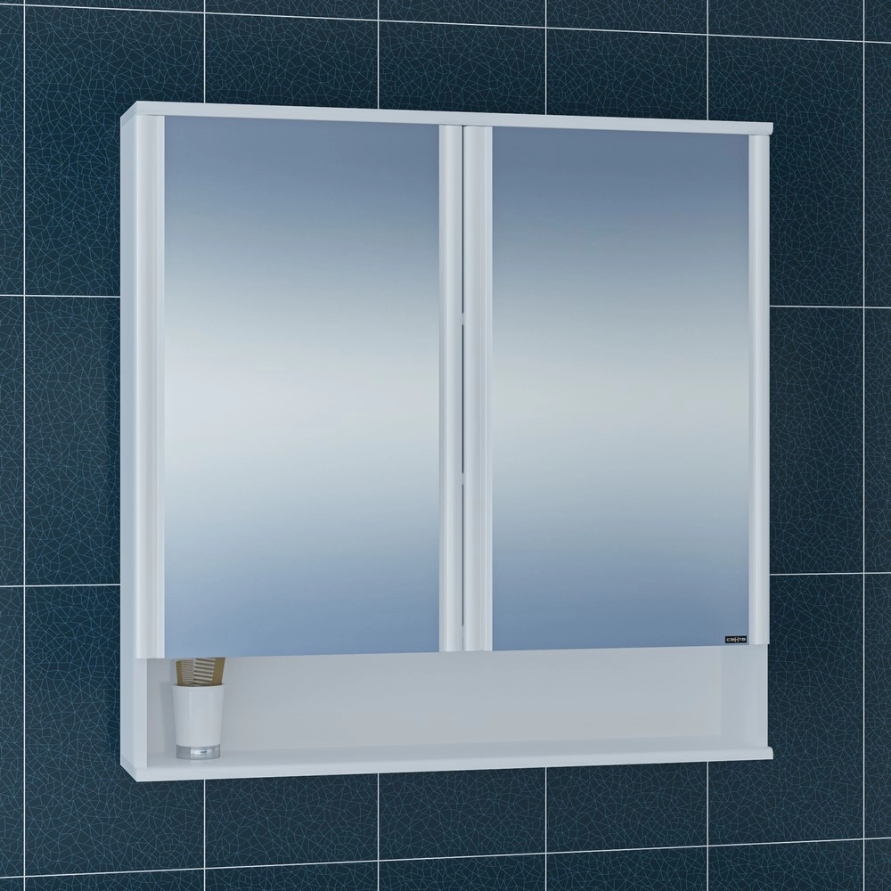 Зеркальный шкаф СанТа Вегас 900*900 мм (белый)