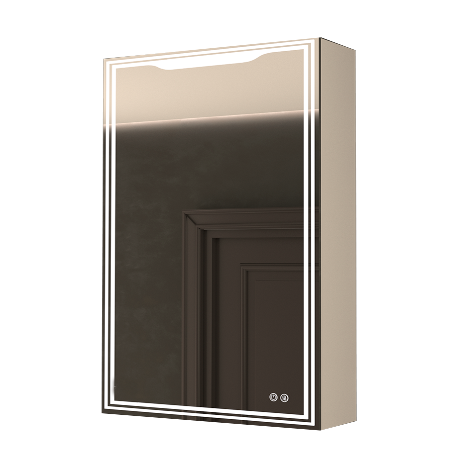 Зеркальный шкаф Art&Max Merano AM-Mer-500-800-1D-L-DS-F 500*800 мм (LED, подогрев) L