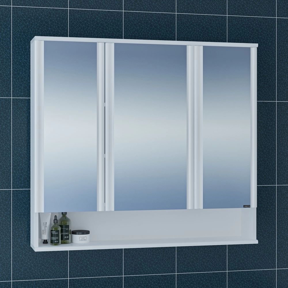 Зеркальный шкаф СанТа Вегас 1000*900 мм (белый)