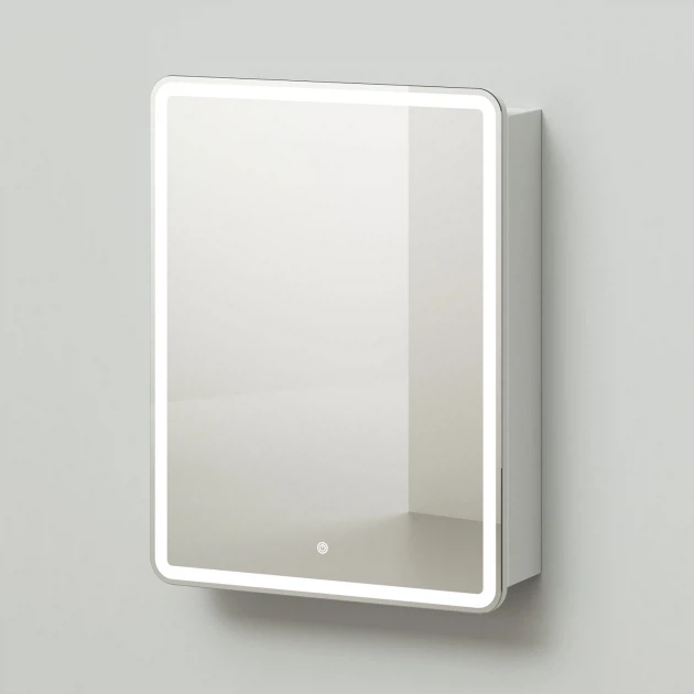 Зеркальный шкаф Итана Miro 1С 60 4657773600799 600*790 мм (белый) с подсветкой R