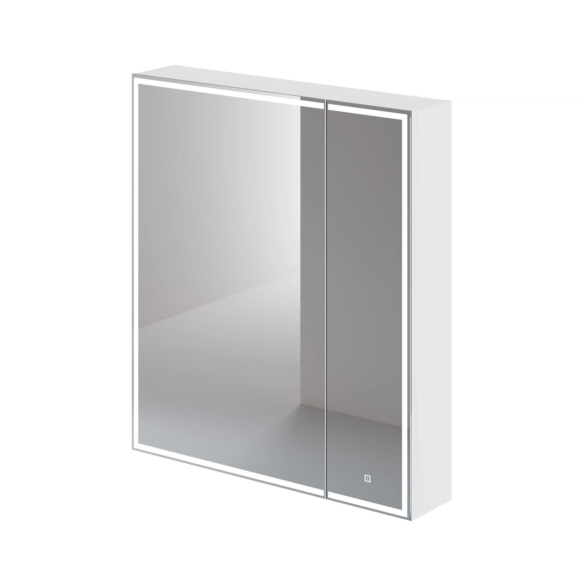 Зеркальный шкаф Итана Luce 4657792953784 700*790 мм (белый) с подсветкой