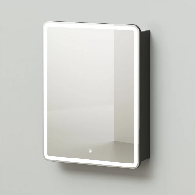 Зеркальный шкаф Итана Miro 1С 60 4657773604766 600*790 мм (графит) с подсветкой R
