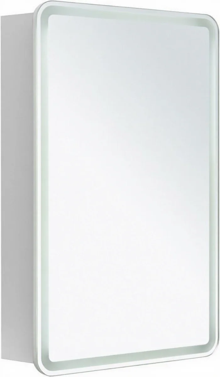 Зеркальный шкаф Aquanet Оптима 353775 500*800 мм (LED,подогрев) белый