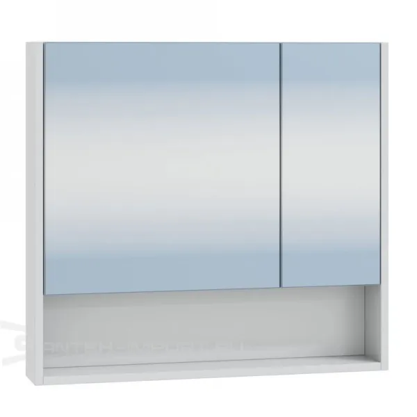 Зеркальный шкаф СанТа Сити 700352 700*650 мм (белый)