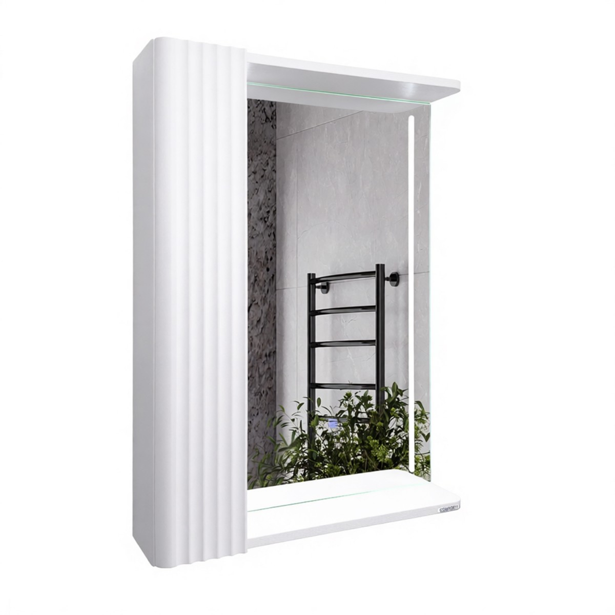 Зеркальный шкаф Comforty Ангара-60 00-00020667 600*800 мм (белый матовый)