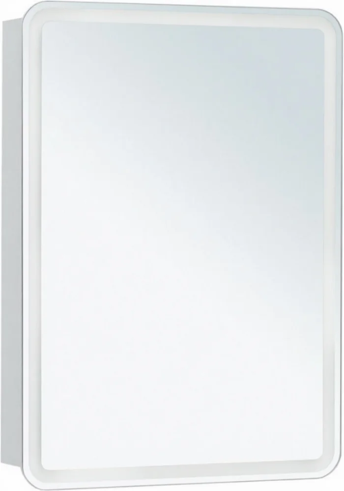 Зеркальный шкаф Aquanet Оптима 353784 600*800 мм (LED,подогрев) белый