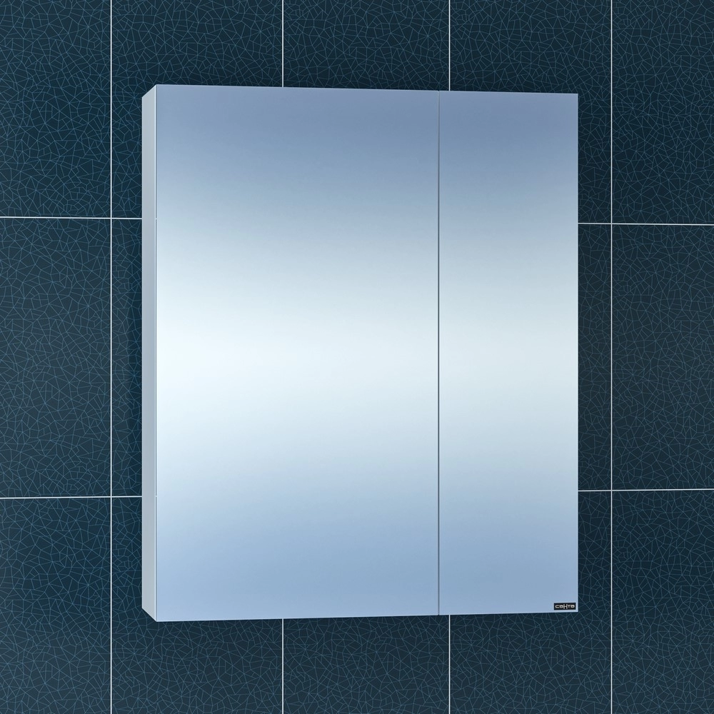 Зеркальный шкаф СанТа Стандарт 600*730 мм (белый)