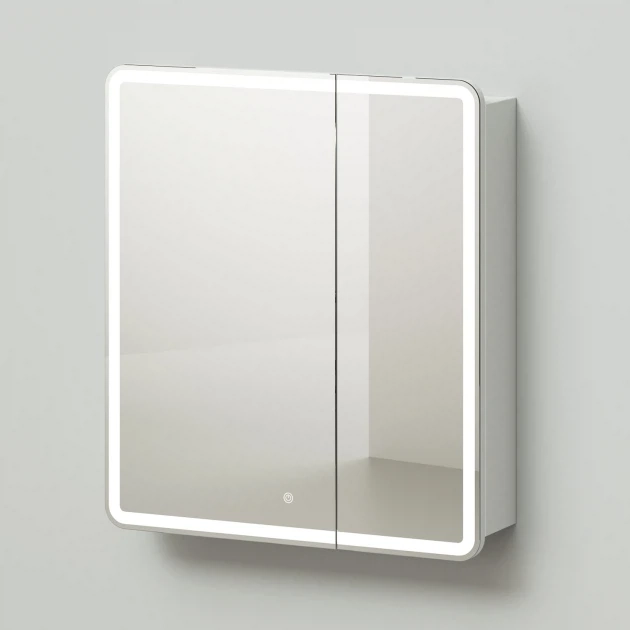 Зеркальный шкаф Итана Miro 70 4657773605510 700*790 мм (белый) с подсветкой