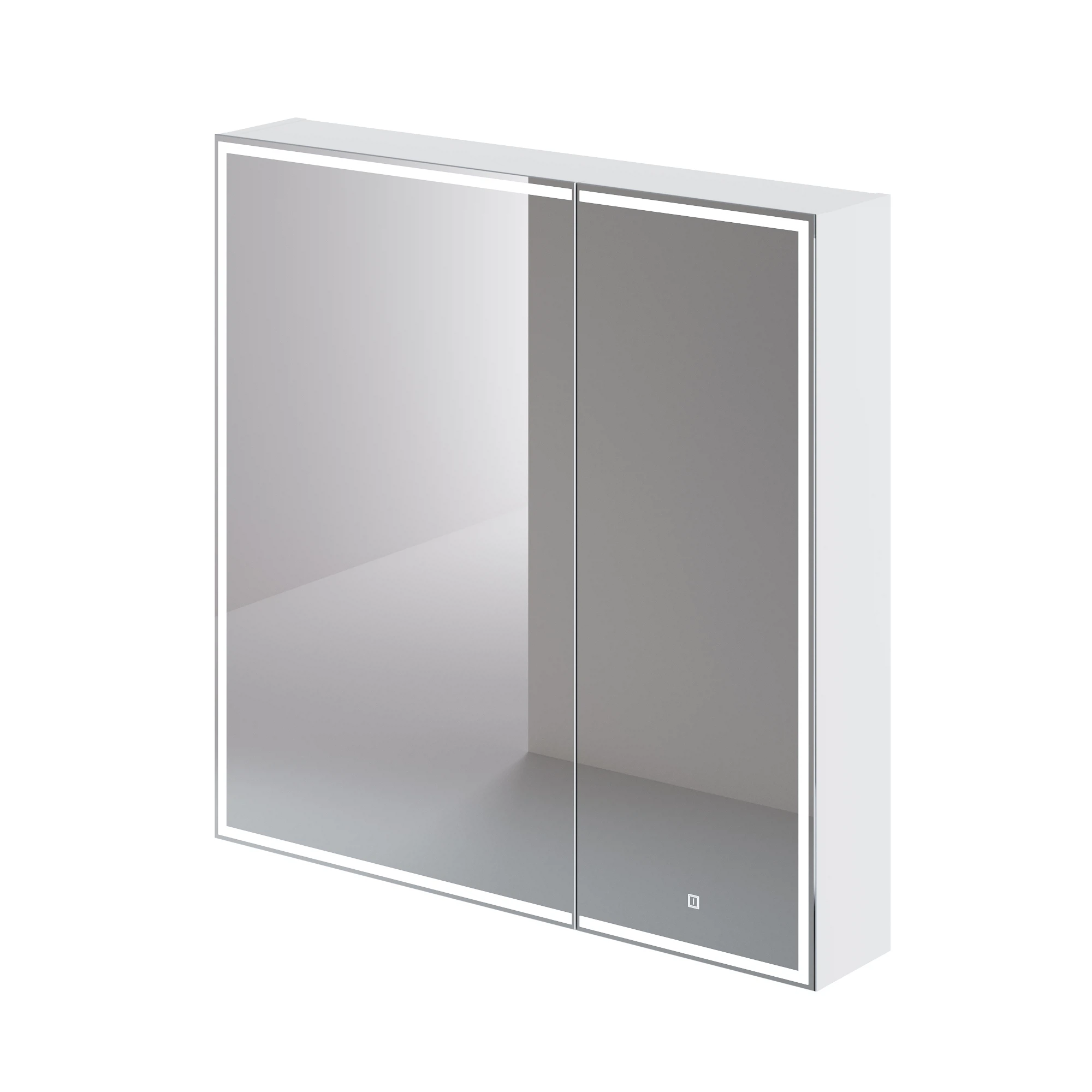 Зеркальный шкаф Итана Luce 4657792954910 800*790 мм (белый) с подсветкой