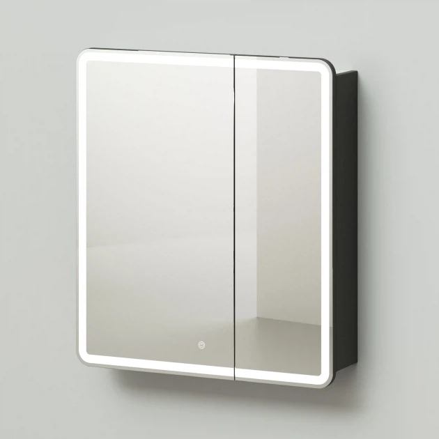 Зеркальный шкаф Итана Miro 70 4657773607507 700*790 мм (графит) с подсветкой