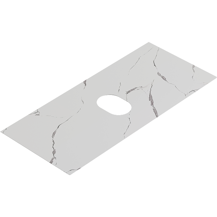 Столешница под раковину Aqwella Geometria STG1014X456MW 100 см (белый мрамор)