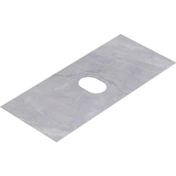 Столешница под раковину Aqwella Geometria STG1014X456GS 100 см (серый камень)