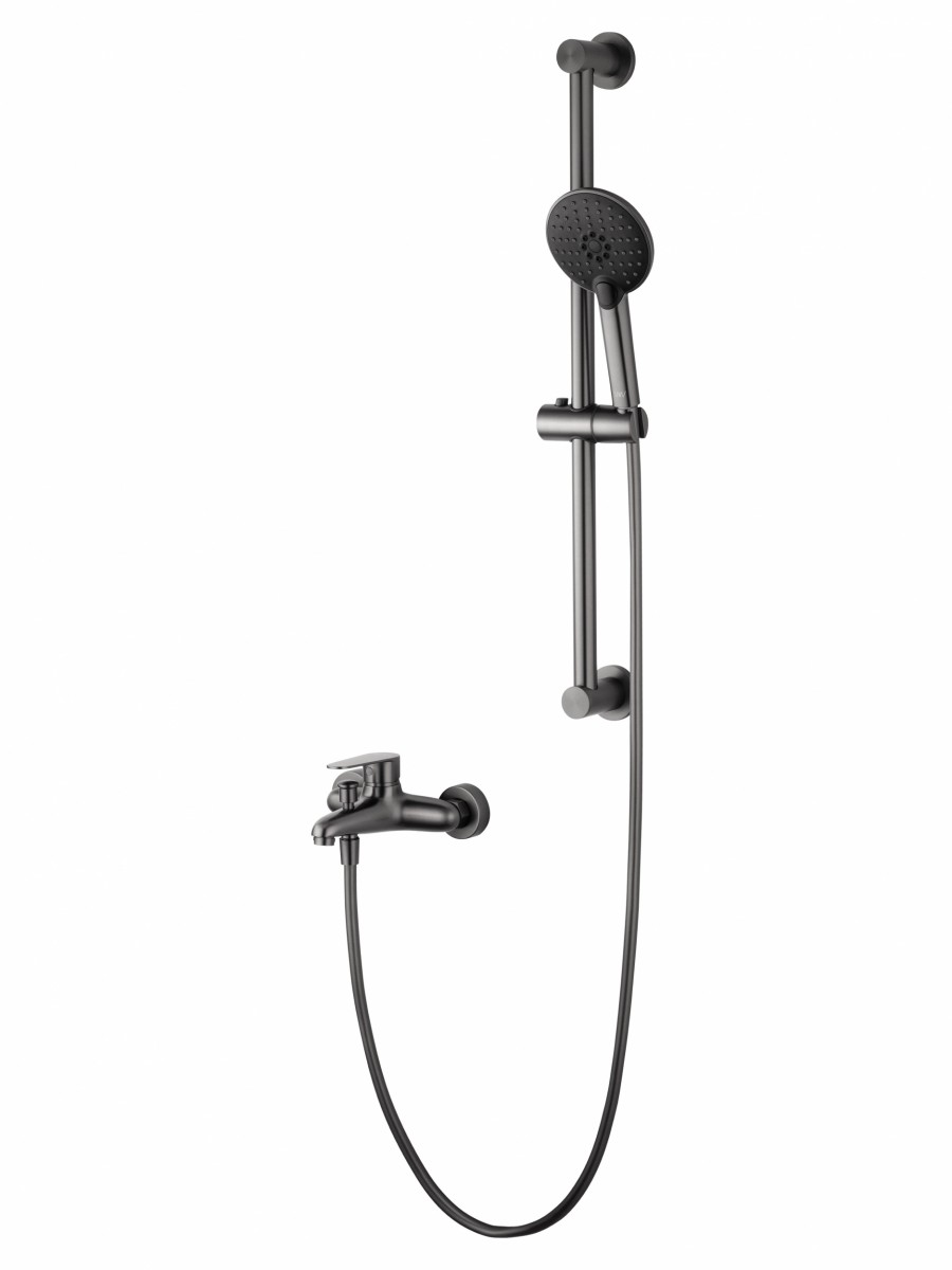 Смеситель для ванны с душем Wonzon & Woghand ALFA WW-AE3205-BGG (тёмный графит)