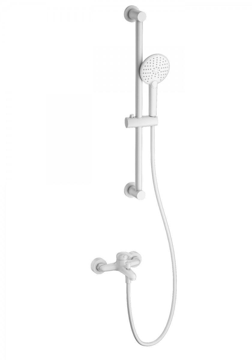 Смеситель для ванны с душем Wonzon & Woghand WW-4560-MW (белый матовый)
