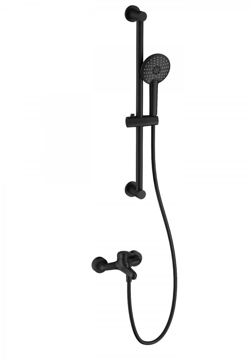 Смеситель для ванны с душем Wonzon & Woghand WW-4560-MB (чёрный матовый)