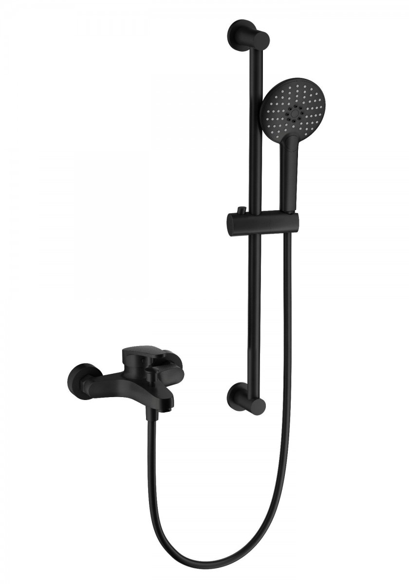 Смеситель для ванны с душем Wonzon & Woghand WW-C2501-MB (чёрный матовый)