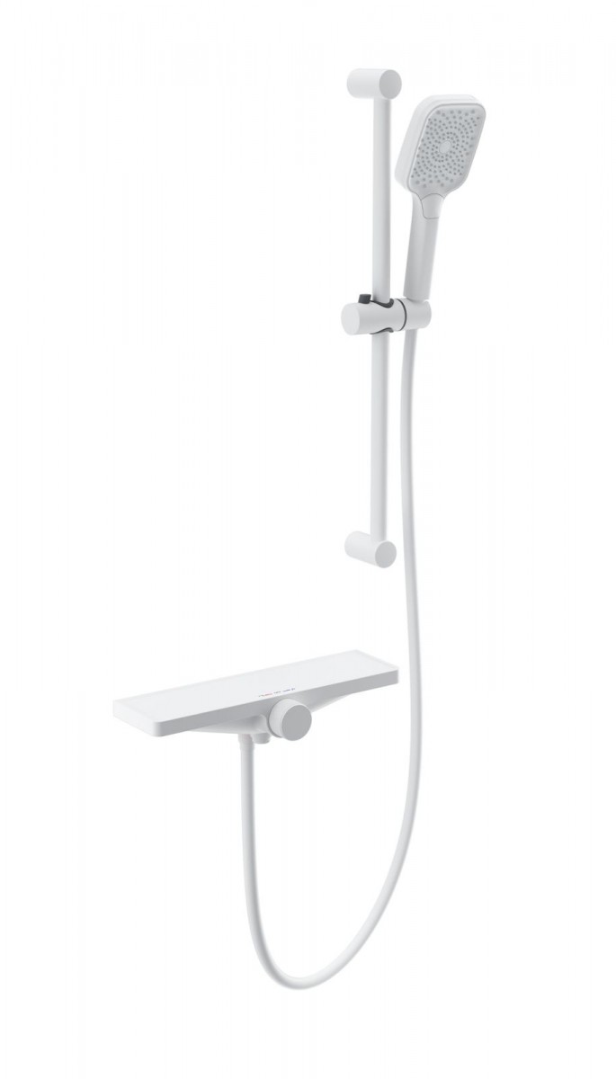 Смеситель для ванны с душем Wonzon & Woghand Onix WW-B2551-A-MW (белый матовый)