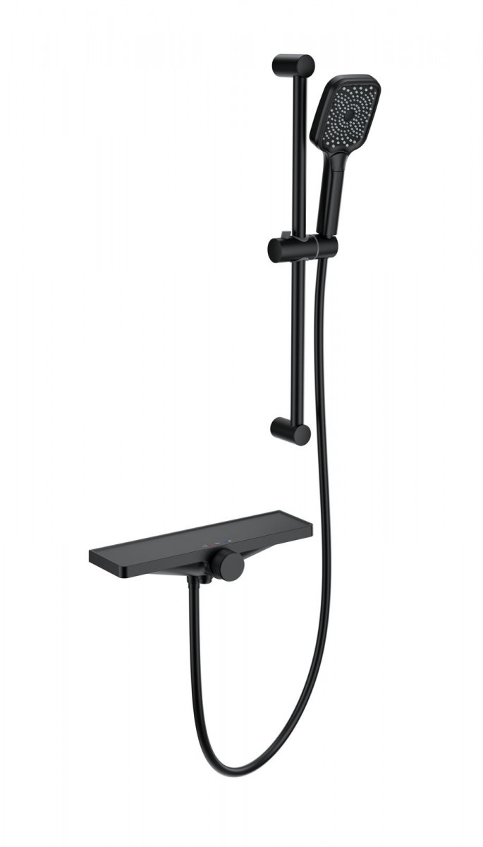 Смеситель для ванны с душем Wonzon & Woghand Onix WW-B2551-A-MB (чёрный матовый)